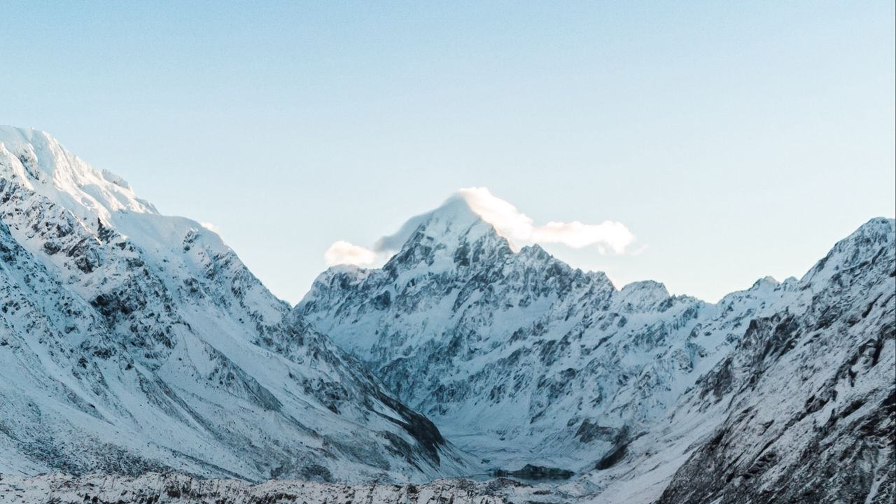 Wallpaper mountains, peaks, snow, landscape, mountain range