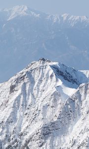 Preview wallpaper mountains, peaks, snow, mountain range, height