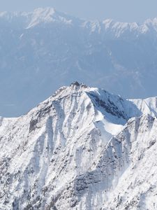 Preview wallpaper mountains, peaks, snow, mountain range, height