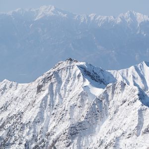 Preview wallpaper mountains, peaks, snow, mountain range, height