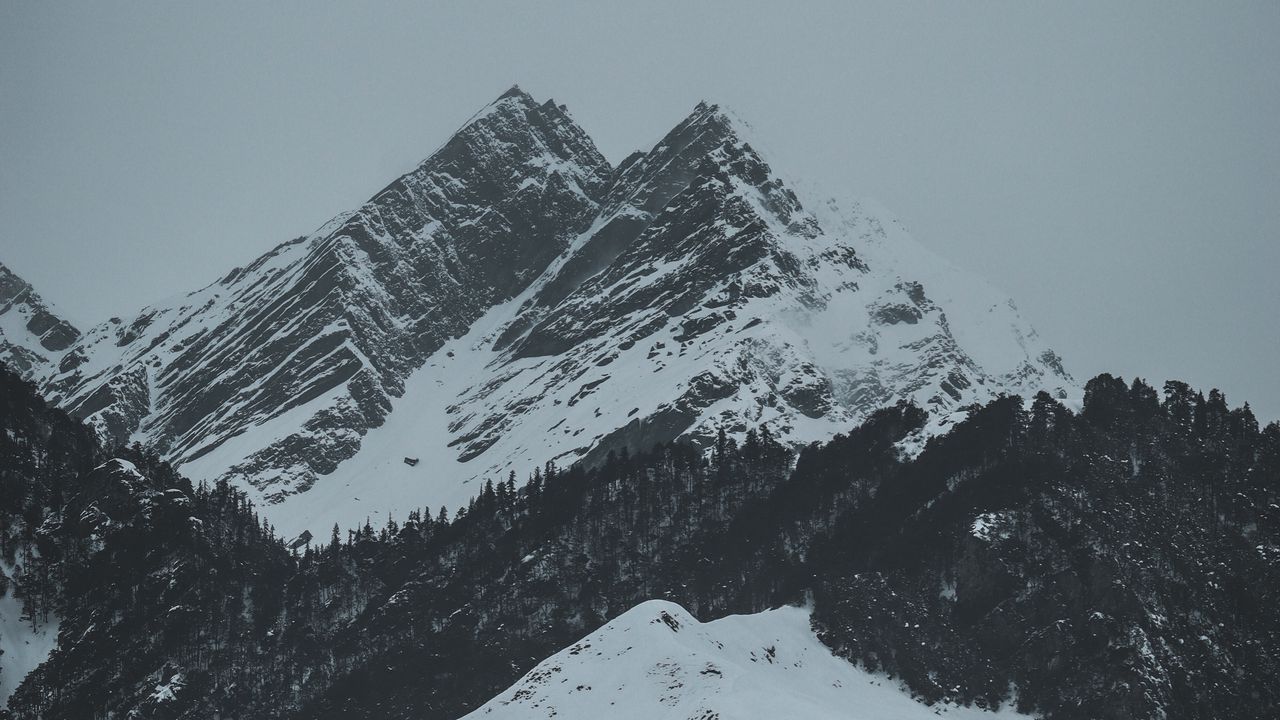 Wallpaper mountains, peaks, snow, winter, landscape