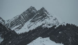 Preview wallpaper mountains, peaks, snow, winter, landscape