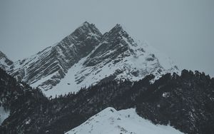 Preview wallpaper mountains, peaks, snow, winter, landscape