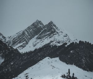 Preview wallpaper mountains, peaks, snow, winter, landscape