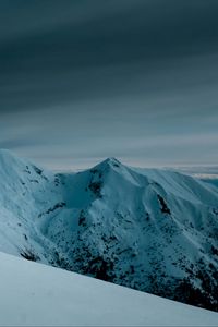 Preview wallpaper mountains, peaks, snow, snowy