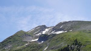 Preview wallpaper mountains, peaks, snow, snowy, vast