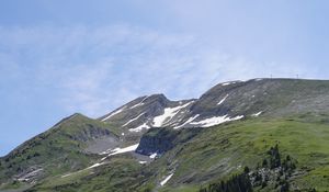 Preview wallpaper mountains, peaks, snow, snowy, vast