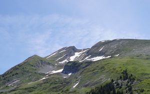 Preview wallpaper mountains, peaks, snow, snowy, vast