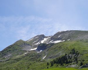 Preview wallpaper mountains, peaks, snow, snowy, vast