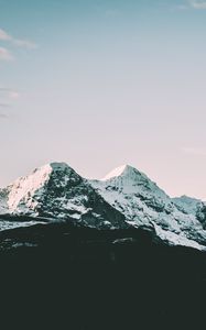 Preview wallpaper mountains, peaks, snow covered