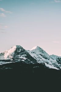 Preview wallpaper mountains, peaks, snow covered