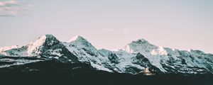 Preview wallpaper mountains, peaks, snow covered