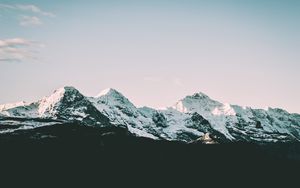 Preview wallpaper mountains, peaks, snow covered