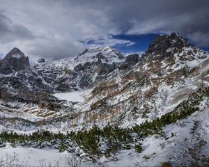 Preview wallpaper mountains, peaks, snow-covered