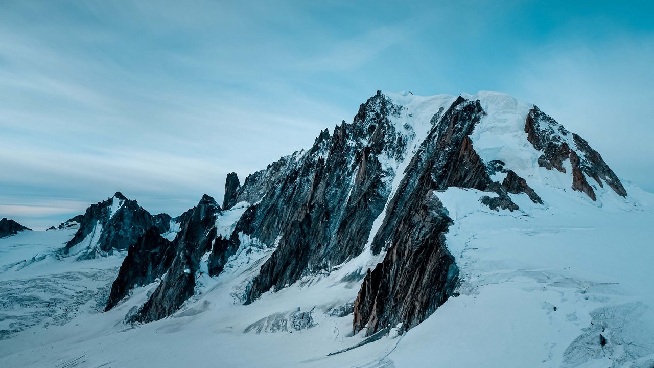 Wallpaper mountains, peaks, snowy, snow, landscape