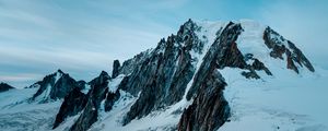 Preview wallpaper mountains, peaks, snowy, snow, landscape