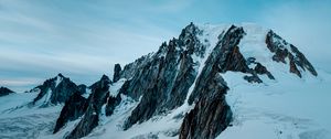 Preview wallpaper mountains, peaks, snowy, snow, landscape