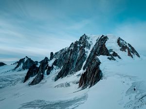 Preview wallpaper mountains, peaks, snowy, snow, landscape