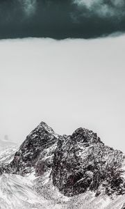 Preview wallpaper mountains, peaks, snowy, snow, landscape