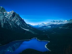 Preview wallpaper mountains, peyto lake, canada