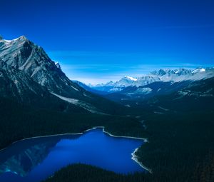 Preview wallpaper mountains, peyto lake, canada