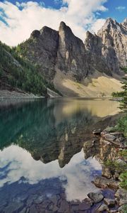 Preview wallpaper mountains, piedmont, lake, reflection, nature