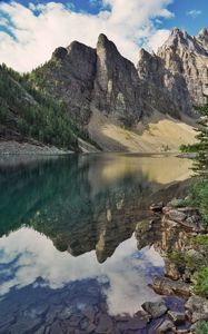 Preview wallpaper mountains, piedmont, lake, reflection, nature