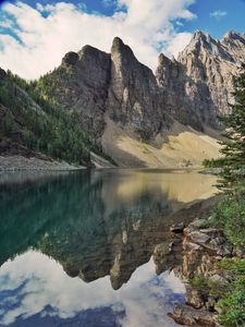 Preview wallpaper mountains, piedmont, lake, reflection, nature