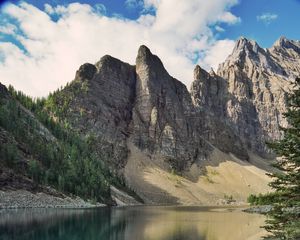 Preview wallpaper mountains, piedmont, lake, reflection, nature