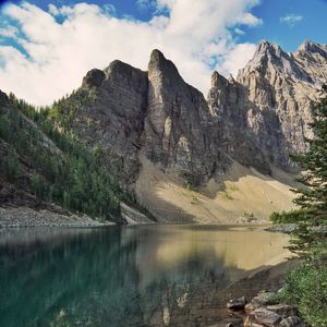 Preview wallpaper mountains, piedmont, lake, reflection, nature