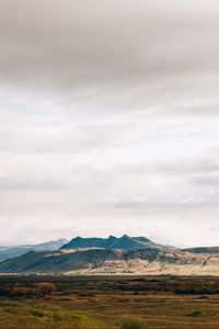 Preview wallpaper mountains, plain, foothills, mountain range, landscape