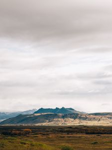 Preview wallpaper mountains, plain, foothills, mountain range, landscape