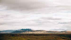 Preview wallpaper mountains, plain, foothills, mountain range, landscape