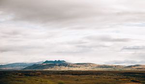 Preview wallpaper mountains, plain, foothills, mountain range, landscape