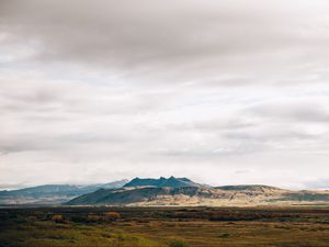 Preview wallpaper mountains, plain, foothills, mountain range, landscape