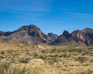 Preview wallpaper mountains, prairies, desert, dryness