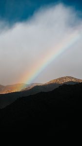 Preview wallpaper mountains, rainbow, cloud, landscape