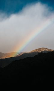 Preview wallpaper mountains, rainbow, cloud, landscape