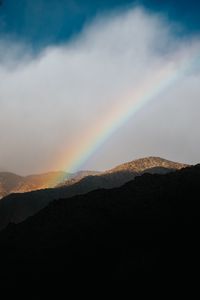 Preview wallpaper mountains, rainbow, cloud, landscape