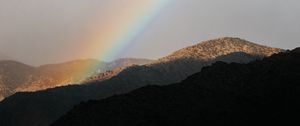 Preview wallpaper mountains, rainbow, cloud, landscape