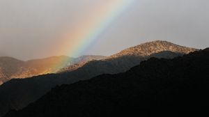 Preview wallpaper mountains, rainbow, cloud, landscape