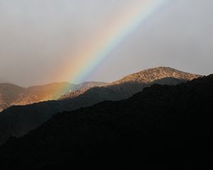 Preview wallpaper mountains, rainbow, cloud, landscape