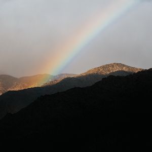 Preview wallpaper mountains, rainbow, cloud, landscape