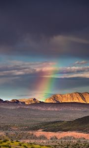 Preview wallpaper mountains, rainbow, landscape, nature