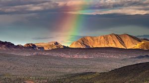 Preview wallpaper mountains, rainbow, landscape, nature