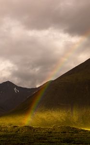 Preview wallpaper mountains, rainbow, nature, landscape