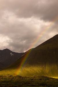 Preview wallpaper mountains, rainbow, nature, landscape