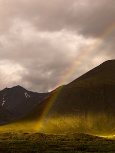 Preview wallpaper mountains, rainbow, nature, landscape