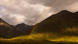 Preview wallpaper mountains, rainbow, nature, landscape