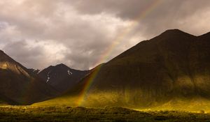 Preview wallpaper mountains, rainbow, nature, landscape